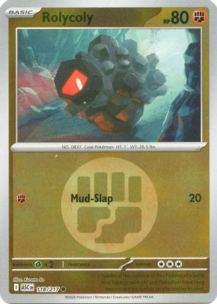 Rolycoly (118/217) (Energy Symbol Pattern) [Mega Evolution: Ascended Heroes]