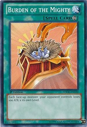 Burden of the Mighty (SDOK-EN030) - Structure Deck: Onslaught of the Fire Kings 1st Edition