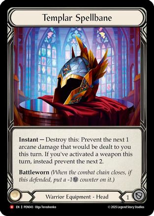 Templar Spellbane [PEN043] (Compendium of Rathe)  Cold Foil