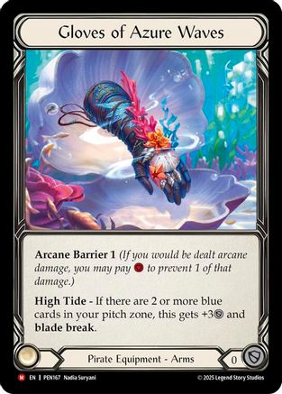 Gloves Of Azure Waves [PEN167] (Compendium of Rathe)  Cold Foil