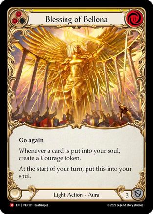 Blessing Of Bellona (Yellow) [PEN181] (Compendium of Rathe)  Cold Foil