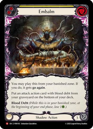 Embalm (Yellow) [PEN193] (Compendium of Rathe)  Rainbow Foil