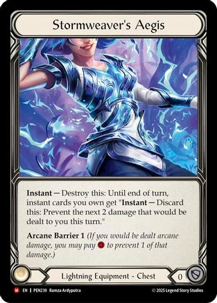 Stormweavers Aegis [PEN239] (Compendium of Rathe)  Cold Foil