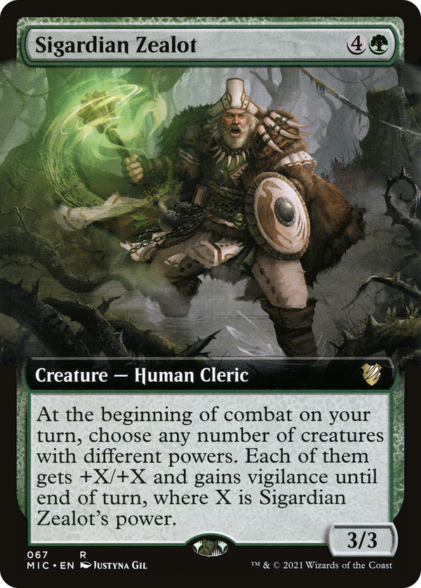 Sigardian Zealot (Extended Art) [Innistrad: Midnight Hunt Commander]