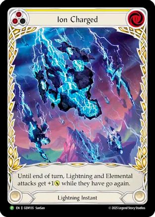 Ion Charged [GEM135] (GEM Pack 4)  Rainbow Foil