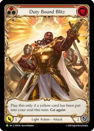 Duty Bound Blitz [GEM136] (GEM Pack 4)  Rainbow Foil