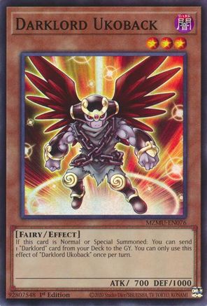 Darklord Ukoback (MZMU-EN076) - Maze of Muertos 1st Edition