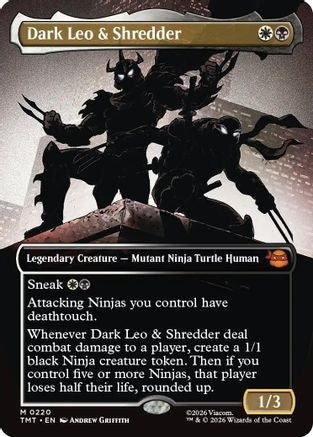 Dark Leo & Shredder (Borderless) [Teenage Mutant Ninja Turtles]