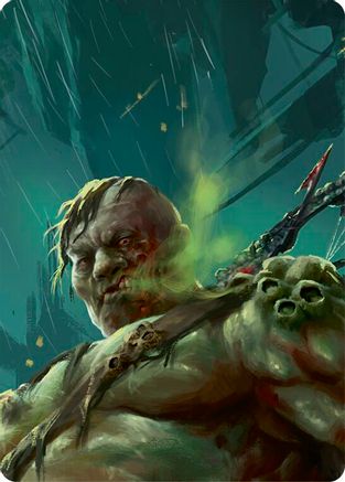 Riptide, Lurker of the Deep // Gravy Bones, Shipwrecked Looter Double Sided Art Card (Top Left) - GEM Pack 2