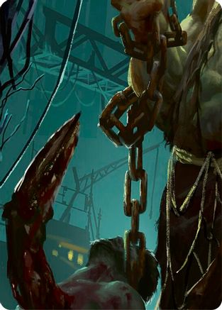 Riptide, Lurker of the Deep // Gravy Bones, Shipwrecked Looter Double Sided Art Card (Middle Right) - GEM Pack 2