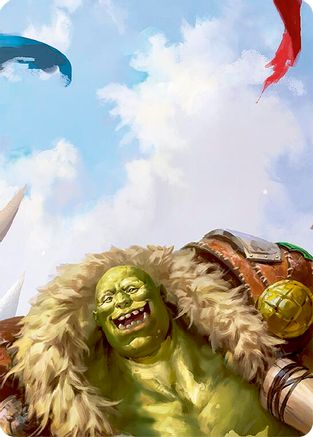 Tuffnut, Bumbling Hulkster // Kayo, Underhanded Cheat Double Sided Art Card (Top Left) - GEM Pack 3