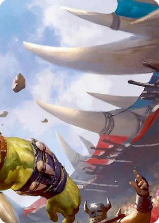 Tuffnut, Bumbling Hulkster // Kayo, Underhanded Cheat Double Sided Art Card (Top Center) - GEM Pack 3