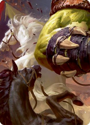 Tuffnut, Bumbling Hulkster // Kayo, Underhanded Cheat Double Sided Art Card (Middle Right) - GEM Pack 3