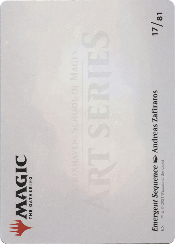 Emergent Sequence // Emergent Sequence (ASTX-017) - Strixhaven Art Series (Borderless)
