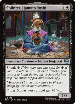 Splinter, Hamato Yoshi (TMT-079) - Teenage Mutant Ninja Turtles