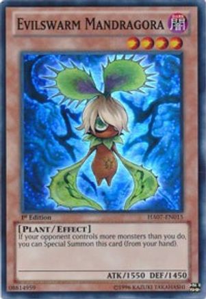 Evilswarm Mandragora (HA07-EN015) - Hidden Arsenal 7: Knight of Stars 1st Edition