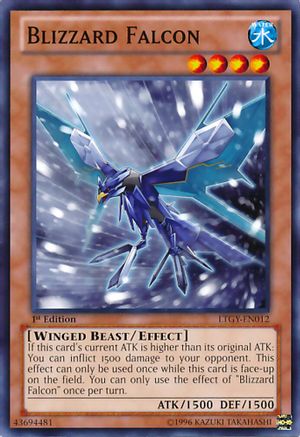 Blizzard Falcon (LTGY-EN012) - Lord of the Tachyon Galaxy 1st Edition