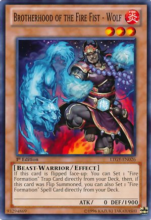 Brotherhood of the Fire Fist - Wolf (LTGY-EN026) - Lord of the Tachyon Galaxy Unlimited