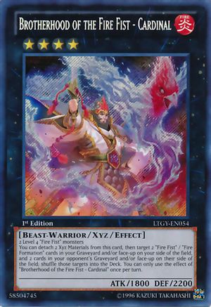 Brotherhood of the Fire Fist - Cardinal (LTGY-EN054) - Lord of the Tachyon Galaxy 1st Edition