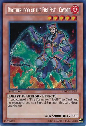 Brotherhood of the Fire Fist - Coyote (LTGY-EN082) - Lord of the Tachyon Galaxy 1st Edition