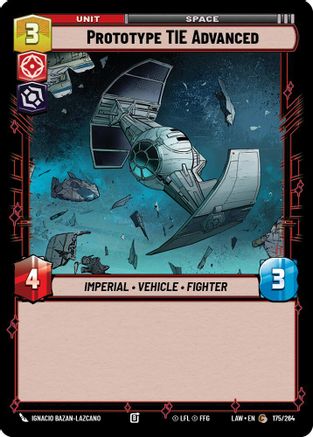 Prototype TIE Advanced (175/264) - A Lawless Time