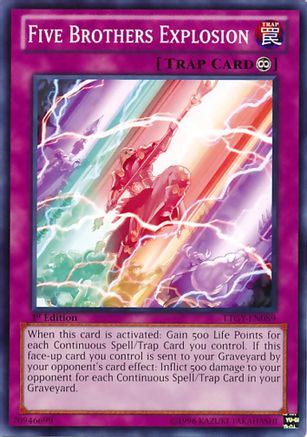 Five Brothers Explosion (LTGY-EN089) - Lord of the Tachyon Galaxy Unlimited