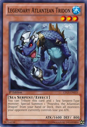 Legendary Atlantean Tridon (LTGY-EN033) - Lord of the Tachyon Galaxy 1st Edition
