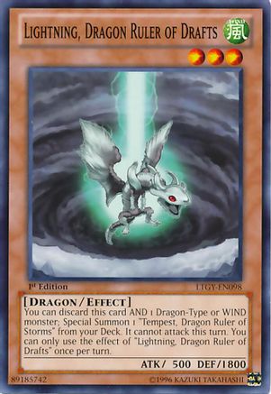 Lightning, Dragon Ruler of Drafts (LTGY-EN098) - Lord of the Tachyon Galaxy Unlimited
