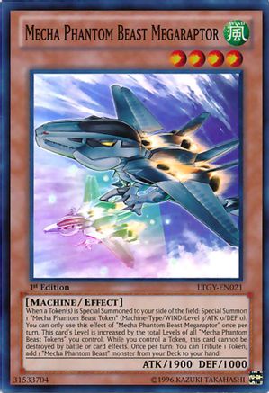 Mecha Phantom Beast Megaraptor (LTGY-EN021) - Lord of the Tachyon Galaxy 1st Edition