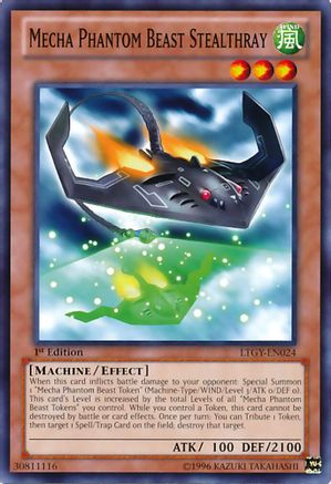 Mecha Phantom Beast Stealthray (LTGY-EN024) - Lord of the Tachyon Galaxy Unlimited