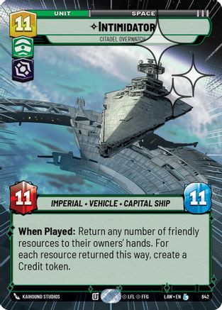 Intimidator - Citadel Overwatch (Hyperspace Foil) (642) - A Lawless Time Foil