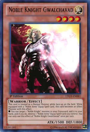 Noble Knight Gwalchavad (LTGY-EN081) - Lord of the Tachyon Galaxy 1st Edition