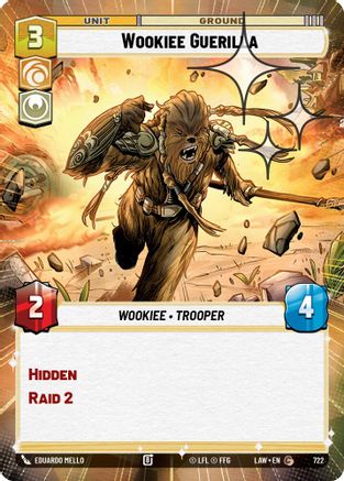 Wookiee Guerilla (Hyperspace Foil) (722) - A Lawless Time Foil
