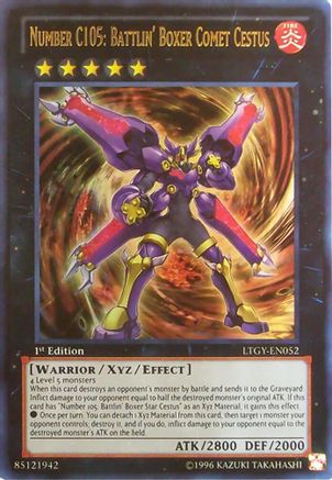 Number C105: Battlin' Boxer Comet Cestus (LTGY-EN052) - Lord of the Tachyon Galaxy Unlimited
