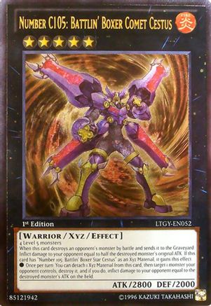 Number C105: Battlin' Boxer Comet Cestus (UTR) (LTGY-EN052) - Lord of the Tachyon Galaxy 1st Edition