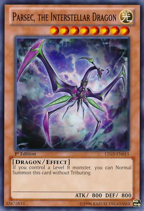 Parsec, the Interstellar Dragon (LTGY-EN015) - Lord of the Tachyon Galaxy 1st Edition