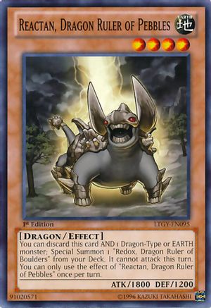 Reactan, Dragon Ruler of Pebbles (LTGY-EN095) - Lord of the Tachyon Galaxy Unlimited