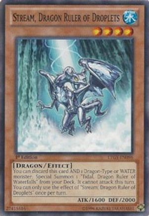 Stream, Dragon Ruler of Droplets (LTGY-EN096) - Lord of the Tachyon Galaxy Unlimited