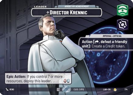 Director Krennic - Amidst My Achievement (Showcase) (774) - A Lawless Time Foil
