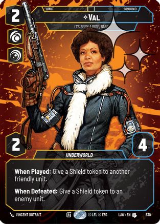 Val - It's Been a Ride, Babe (Prestige Foil) (830) - A Lawless Time Foil
