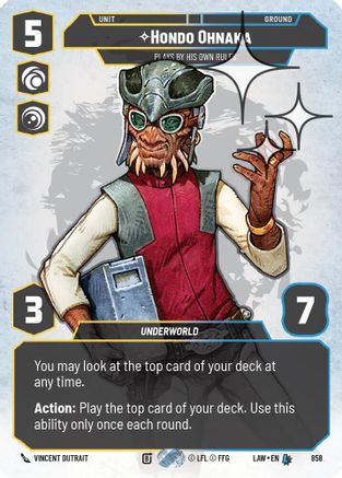 Hondo Ohnaka - Plays By His Own Rules (Prestige Foil) (858) - A Lawless Time Foil