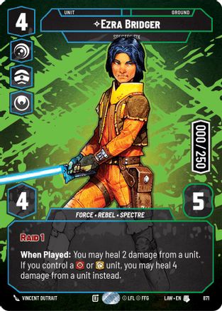 Ezra Bridger - Spectre Six (Serialized) (871) - A Lawless Time Foil