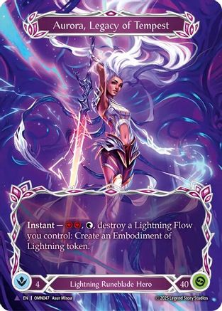 Aurora, Legacy of the Tempest (Marvel) (OMN047) - Omens of the Third Age Cold Foil