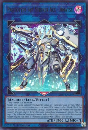 Prototype Sky Striker Ace - Amatsu (L26D-ENS35) - Legendary Modern Decks 2026 1st Edition