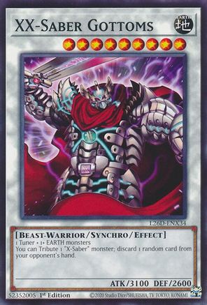 XX-Saber Gottoms (L26D-ENX34) - Legendary Modern Decks 2026 1st Edition