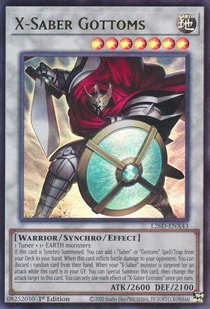 X-Saber Gottoms (L26D-ENX43) - Legendary Modern Decks 2026 1st Edition