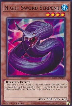 Night Sword Serpent (L26D-ENM03) - Legendary Modern Decks 2026 1st Edition