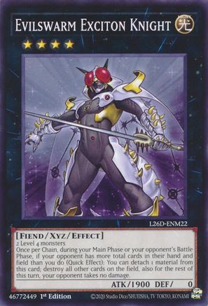 Evilswarm Exciton Knight (L26D-ENM22) - Legendary Modern Decks 2026 1st Edition