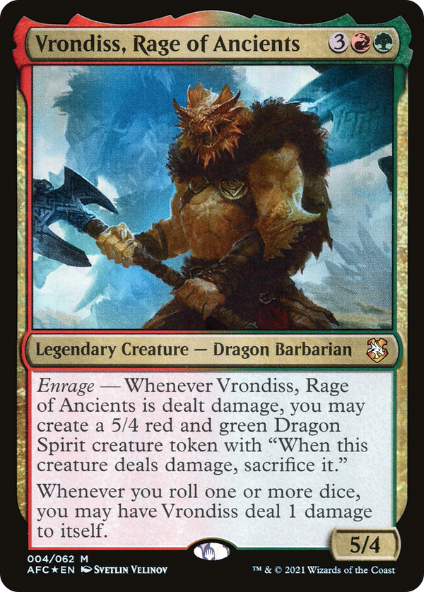 Vrondiss, Rage of Ancients [Dungeons & Dragons: Adventures in the Forgotten Realms Commander]