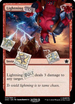 Lightning Bolt (042) (SLD-042) - Secret Lair Drop Series Foil